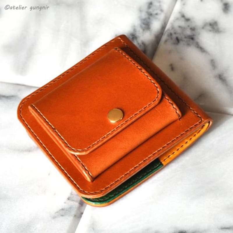 マネークリップの折財布B　No.2　ブッテーロ