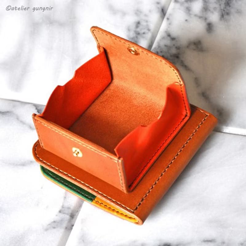 マネークリップの折財布B　No.2　ブッテーロ