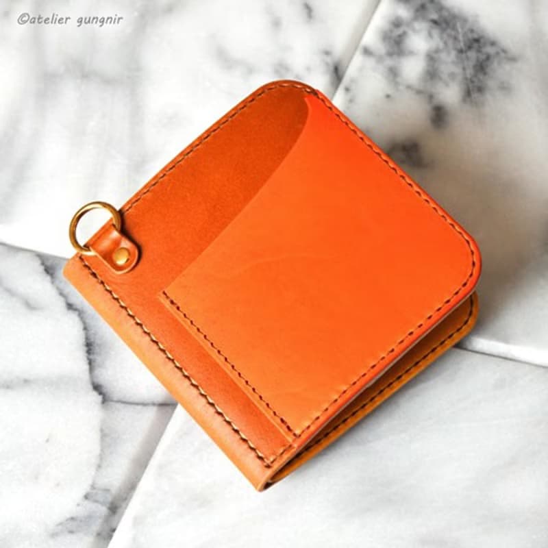 マネークリップの折財布B　No.2　ブッテーロ