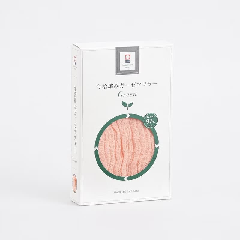 今治永續皺褶紋圍巾|簡約時尚|百搭素色|日本製