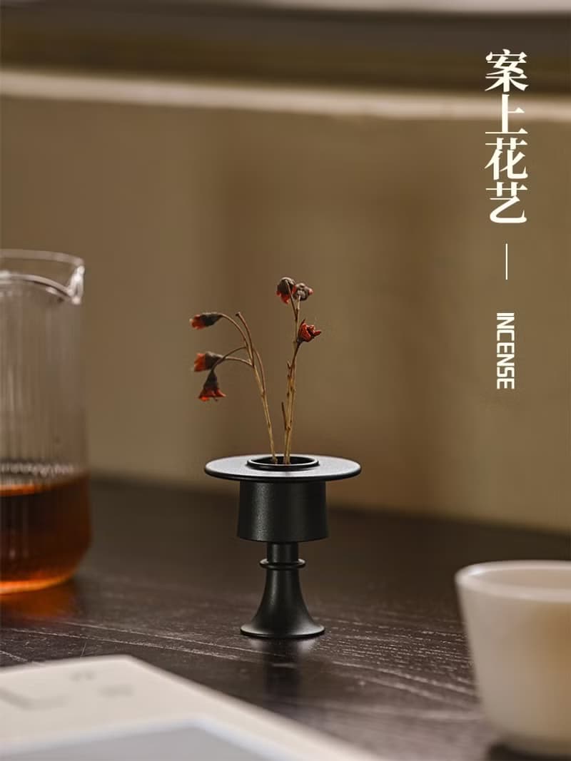 唯詩行爐合金香插香座香托家用室內香熏爐創意擺件文創香器禮品