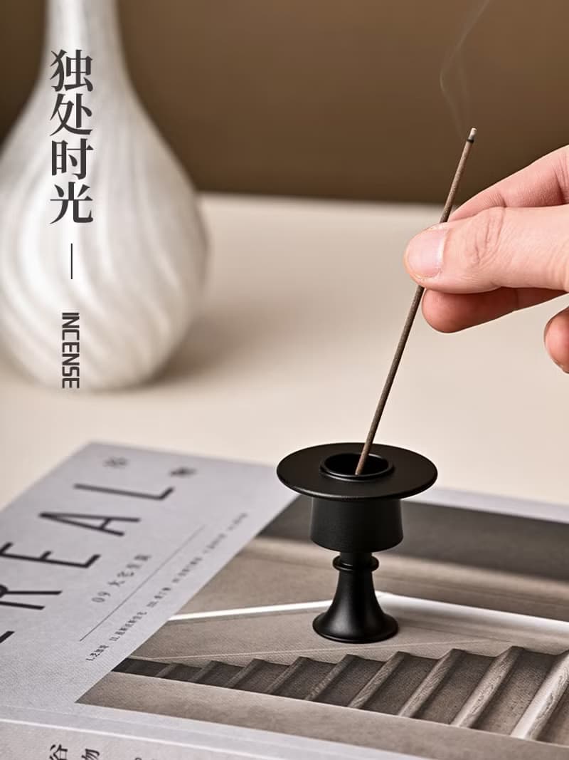 唯詩行爐合金香插香座香托家用室內香熏爐創意擺件文創香器禮品