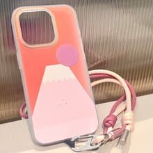 幻彩全包手機殼 | 粉紅色Fuji Mountain 富士山圖案 Phone case