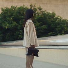 Rococo Bag 玉米基純素皮革 手提包 斜背包 黑色