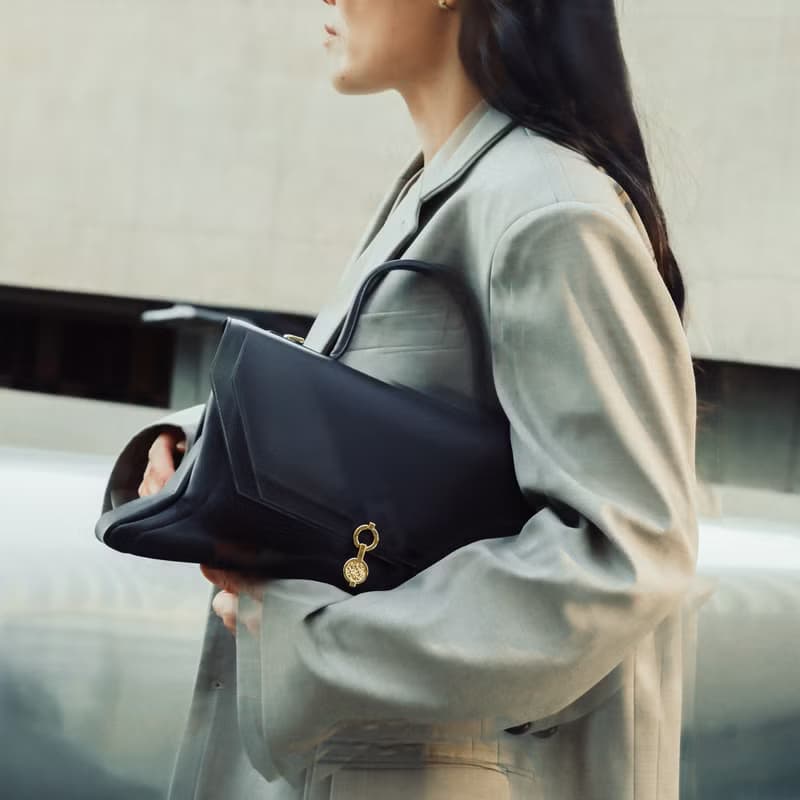 Rococo Bag 玉米基純素皮革 手提包 斜背包 黑色