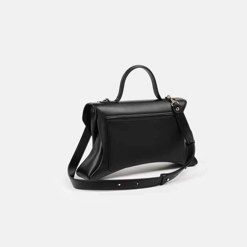 Rococo Bag 玉米基純素皮革 手提包 斜背包 黑色