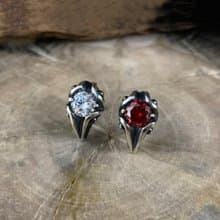 【隼 耳飾】925純銀耳飾/單顆(帶鑽耳釘 鷹 情人節祝福禮物)