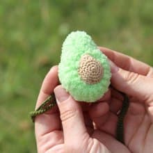 Nose warmer avocado. Organic vegan fun gift for her, teacher, girls, mom
