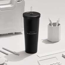 Oolab 莫蘭迪系列 二代不鏽鋼吸管杯850ml-巧克力歐蕾