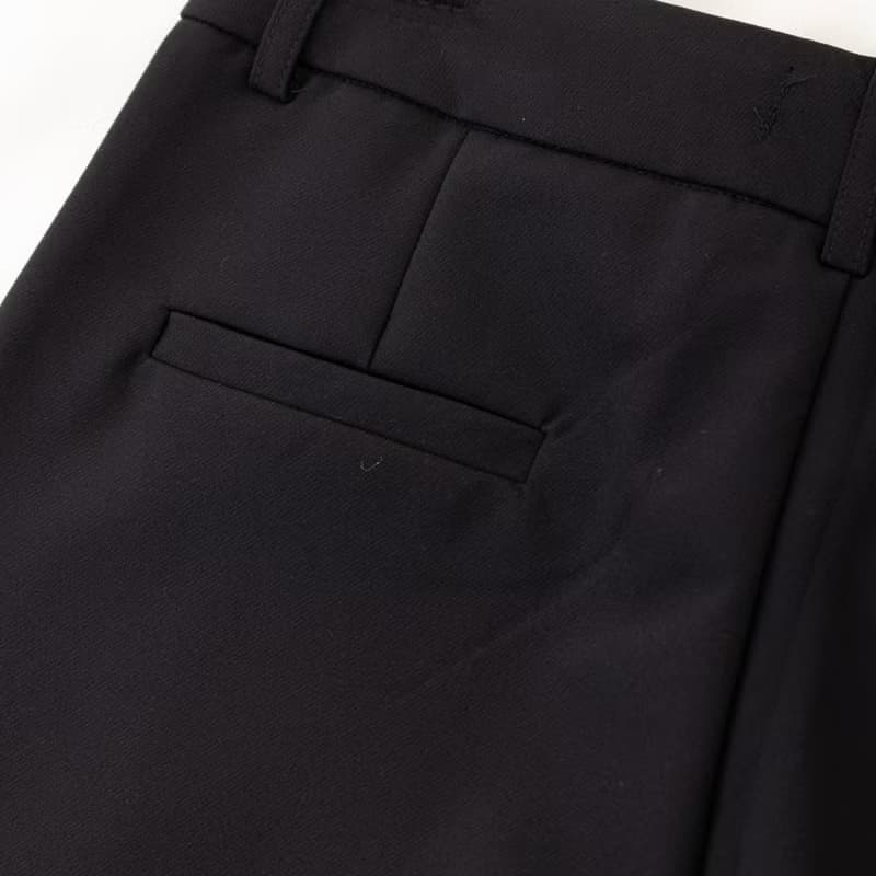 【Icare】小鉚釘黑色切口西裝褲(M-L) | 女西裝長褲 女長褲