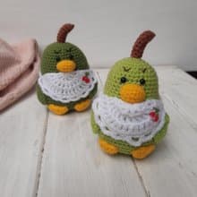 Small Duck Pear Toy, Stuffed toys, Plush toys, Stuffed animals, Gift for Mom