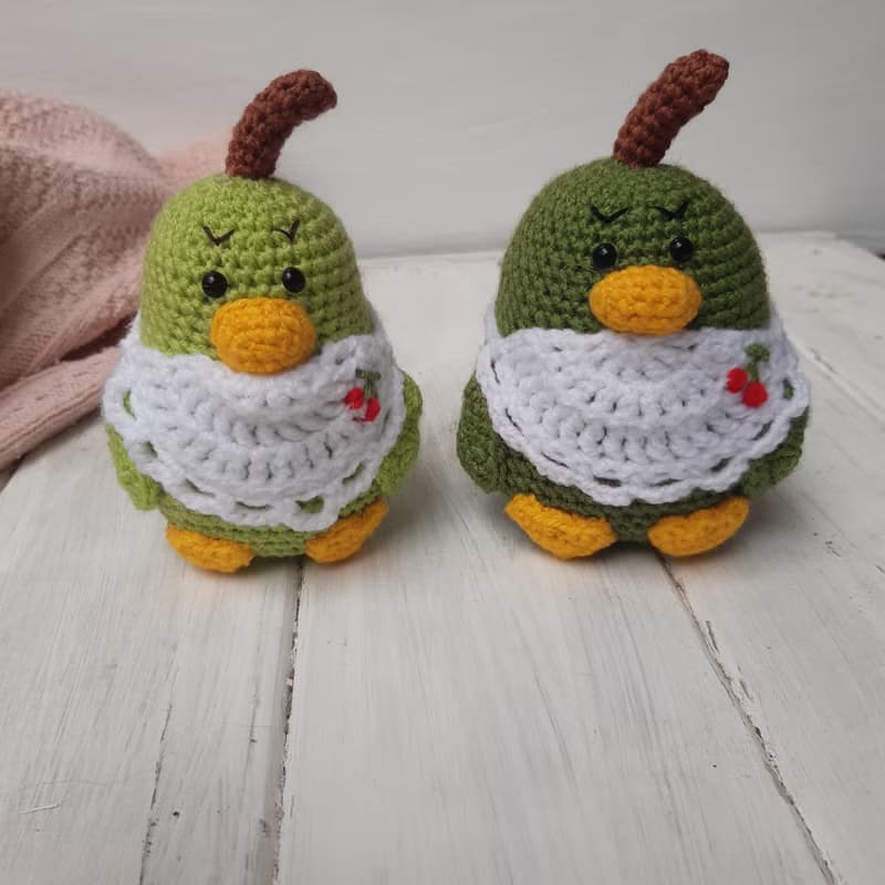 Small Duck Pear Toy, Stuffed toys, Plush toys, Stuffed animals, Gift for Mom