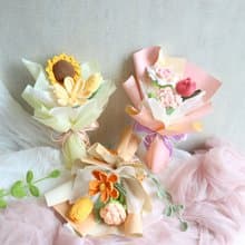 G67針織提袋花束 / 針織花 編織花束