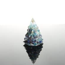 【情人節禮物】藍色細雪水晶聖誕樹-奧剛能量樹/療癒寶石交換禮物