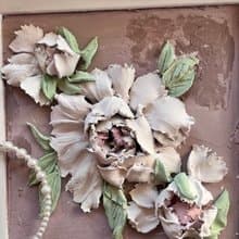 Peony sculpture painting 3d painting pink peony art