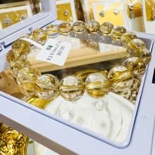 天然輕透料黃金厚板鈦金鈦晶9.3-9.7mm25.18g事業避邪招財陽氣旺