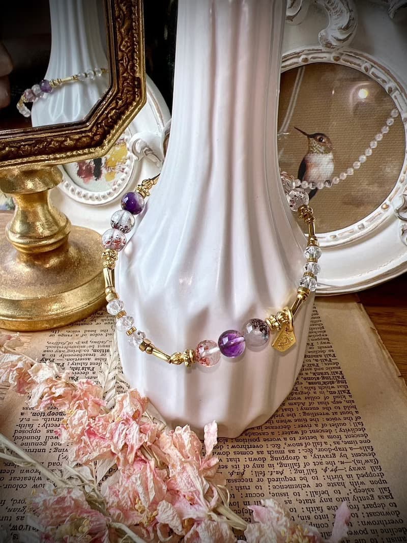 -拉斐爾美學-天然水晶手鏈/黃銅手鍊