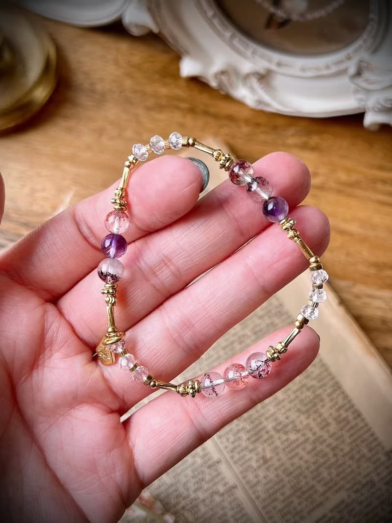 -拉斐爾美學-天然水晶手鏈/黃銅手鍊