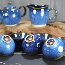 【母親節禮物】湛海 天目釉 圓滿茶具組 陶藝名家葉敏祥作品
