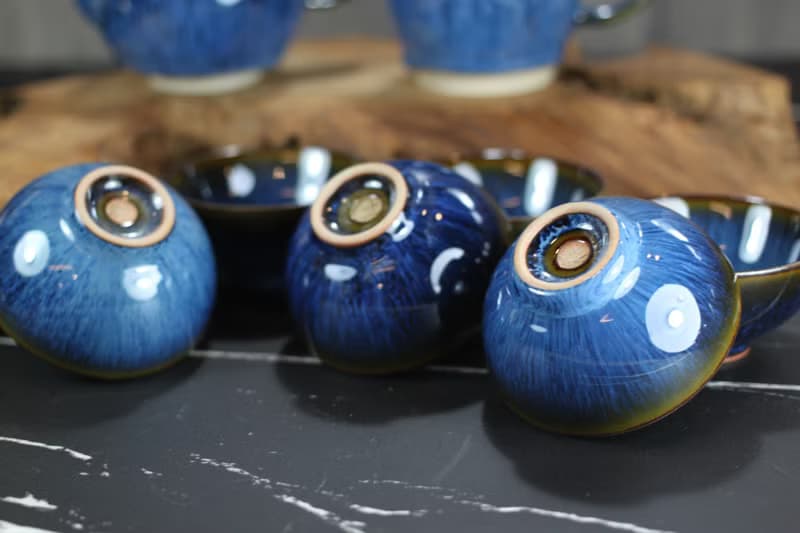 【母親節禮物】湛海 天目釉 圓滿茶具組 陶藝名家葉敏祥作品