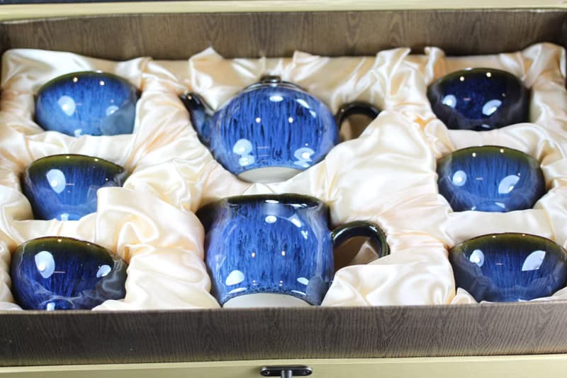 【母親節禮物】湛海 天目釉 圓滿茶具組 陶藝名家葉敏祥作品