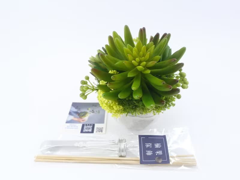 手指蓮多肉香氛植栽/擬真植物/人造盆栽/綠化/佈置/禮物