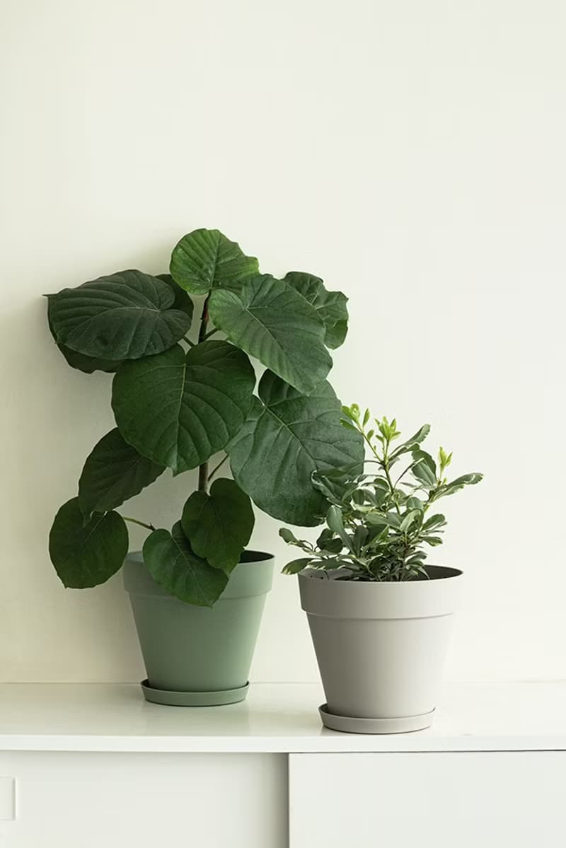 Ficus Umbellata 愛心榕大植栽_荷蘭設計極簡霧面盆