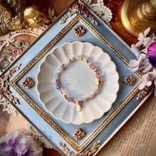 -布達佩斯日落-天然水晶手鏈/黃銅手鍊