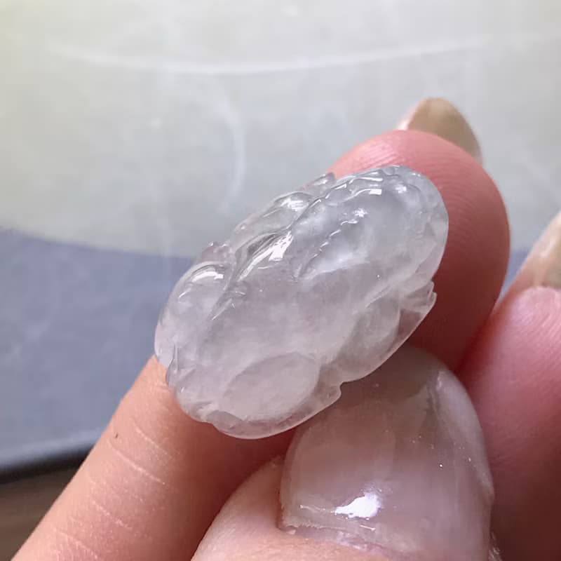 【招財神獸】冰種翡翠貔貅 | 裸石 | 天然緬甸A貨翡翠 | 送禮