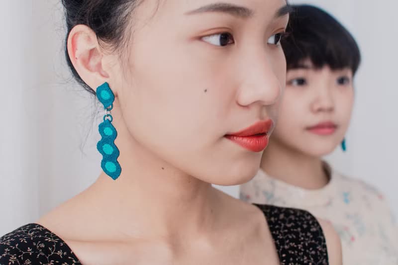 刺繡耳飾 - Edamame Eardrop 毛豆萬歲