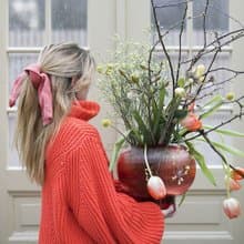Sphere 花器/花瓶 珊瑚紅