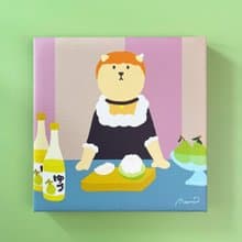 女神切柚子的吧檯無框畫
