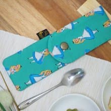 【Gi LAI】6.5*26Cm環保雙層筷袋 餐具袋-愛莉絲女孩