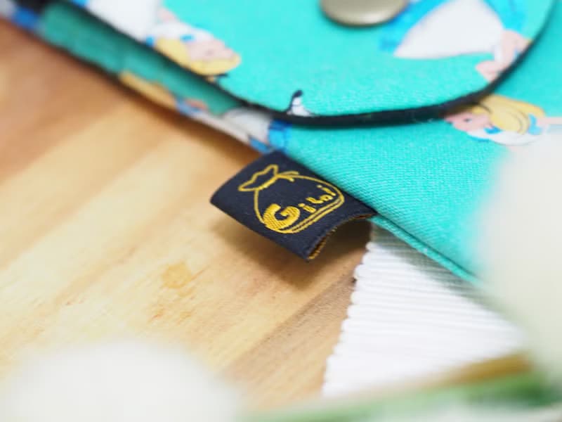 【Gi LAI】6.5*26Cm環保雙層筷袋 餐具袋-愛莉絲女孩