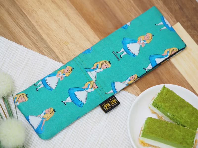 【Gi LAI】6.5*26Cm環保雙層筷袋 餐具袋-愛莉絲女孩