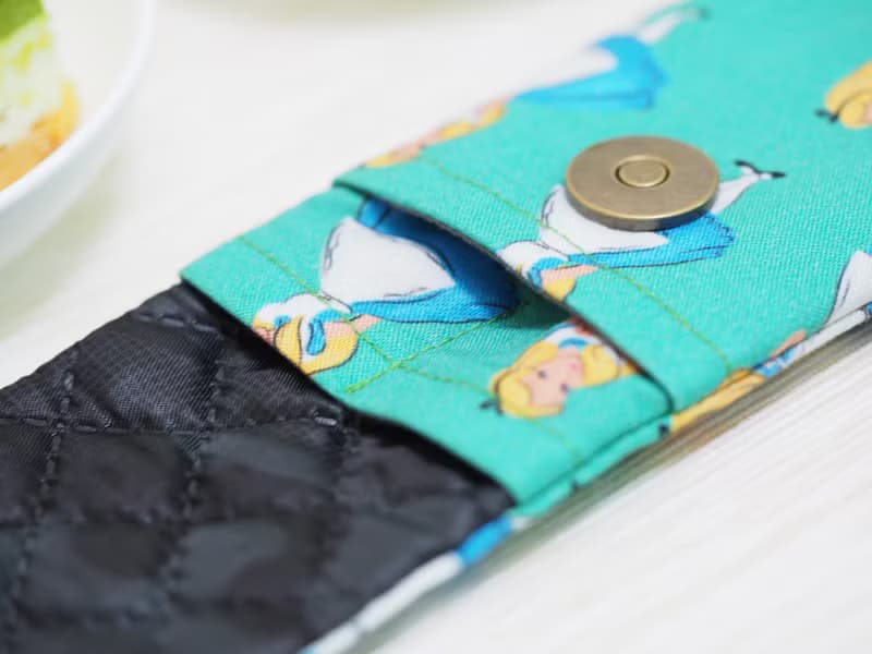 【Gi LAI】6.5*26Cm環保雙層筷袋 餐具袋-愛莉絲女孩