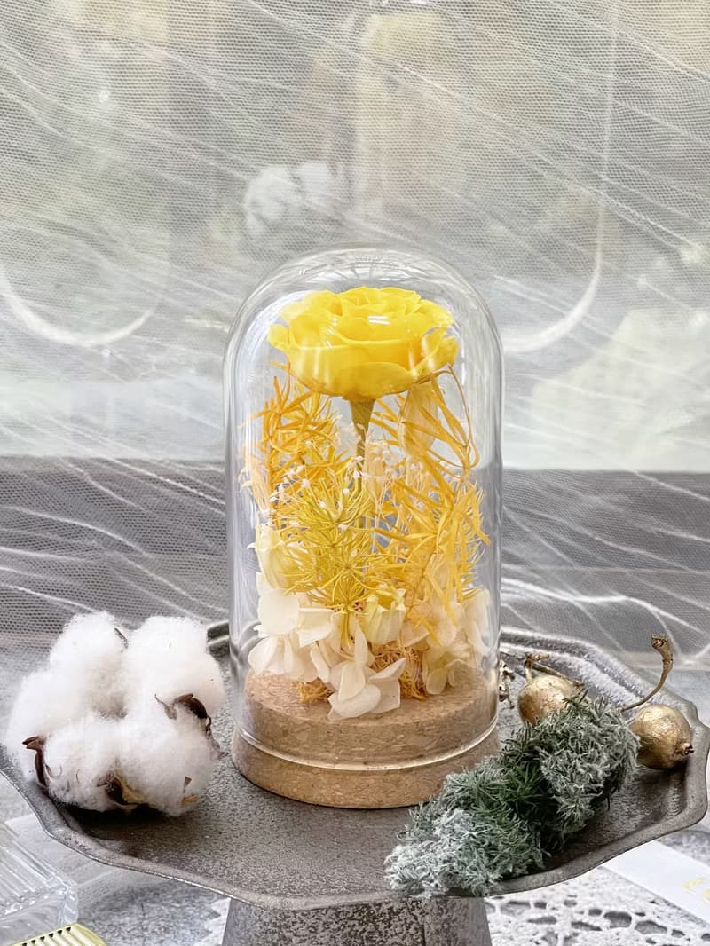 Rosemary小小花園玻璃罩-COLORFUL   永生花/情人節/生日/畢業禮