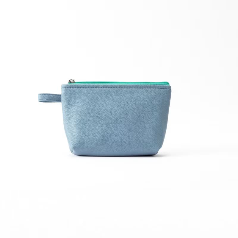 舒適肩背水桶包 - 粉藍