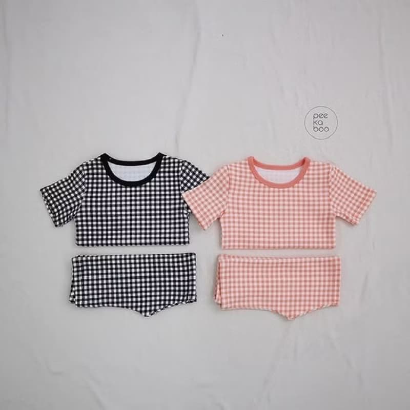 韓國嬰幼兒格子居家服套裝 •Gentleman Set•