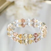 金髮晶 黃水晶 白水晶 銅髮晶 招財旺運健康富貴 水晶手鍊