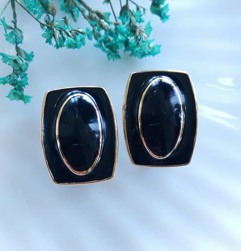 Vintage Jewelry 西洋古董飾品  MONET 經典 針式耳環