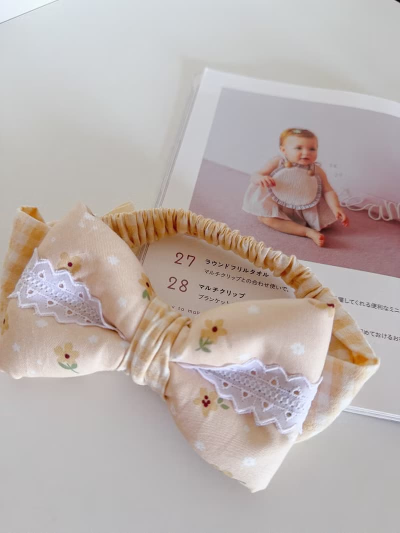 花漾晨曦 Blooming Dawn 荷葉圍兜髮帶 滿月禮盒 嬰兒禮盒 周歲禮