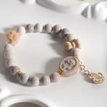 奶茶色玫瑰花牌阿拉善  蝴蝶結阿拉善 月季花阿拉善 阿拉善設計款