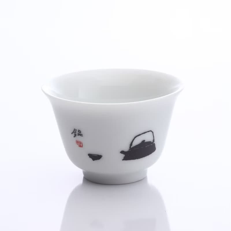 【淡然有味】扁壺小瓷杯