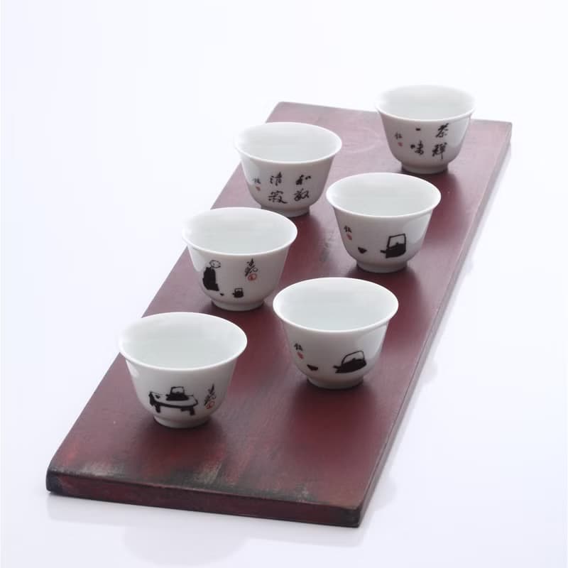 【淡然有味】扁壺小瓷杯
