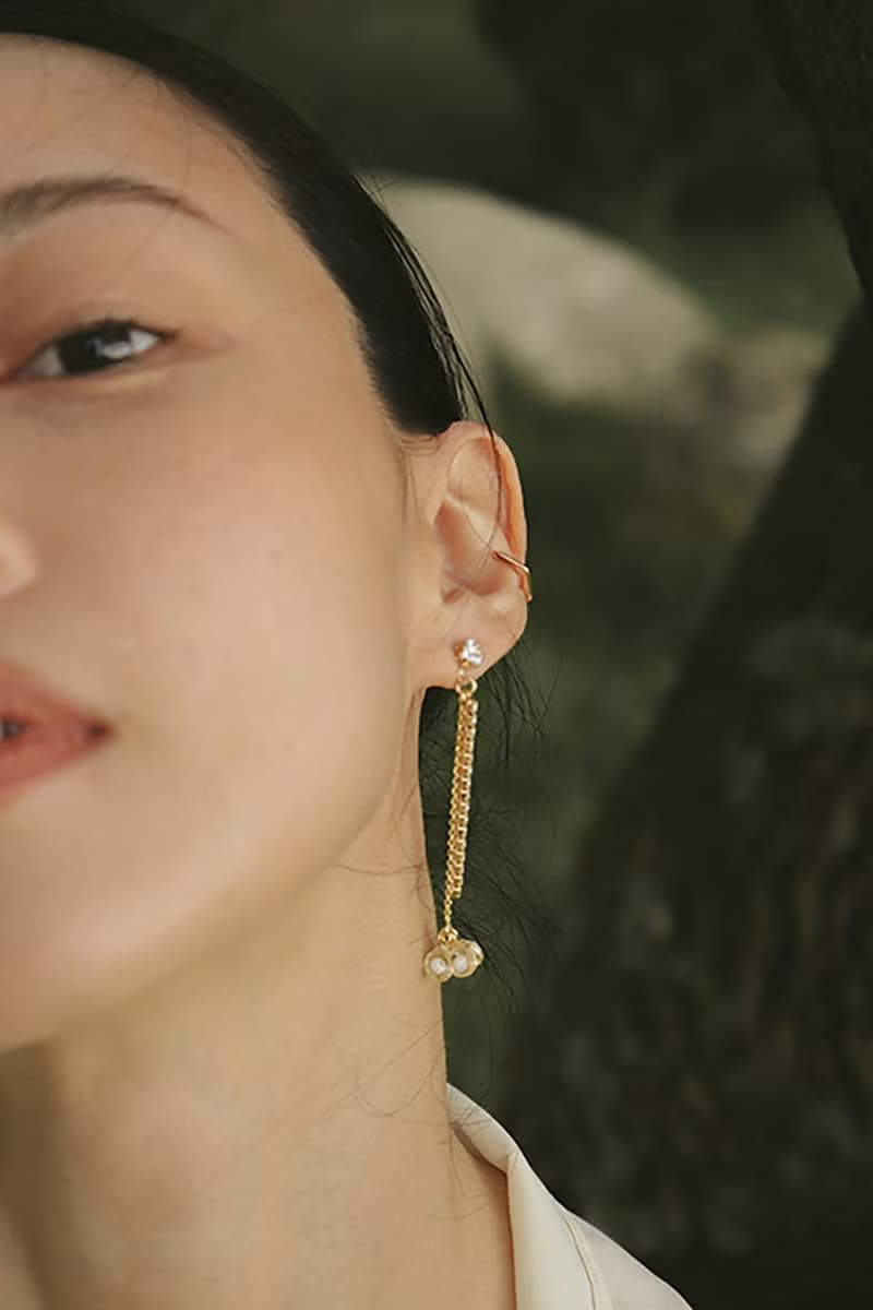 vingtsix 兩道冰心/925耳針 耳夾 樹脂 夾式耳環 珍珠 婚禮耳環