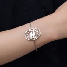 鸚鵡手鍊 寶石與動物系列:抗敏醫療鋼