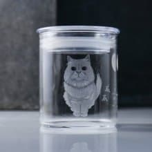 8.5cm【寵物骨灰罐】長毛貓咪 毛小孩在天堂明亮純淨的家