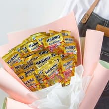 小朋友零食花束(德國小熊軟糖40支入)CO006 畢業 學生 老師 祝賀