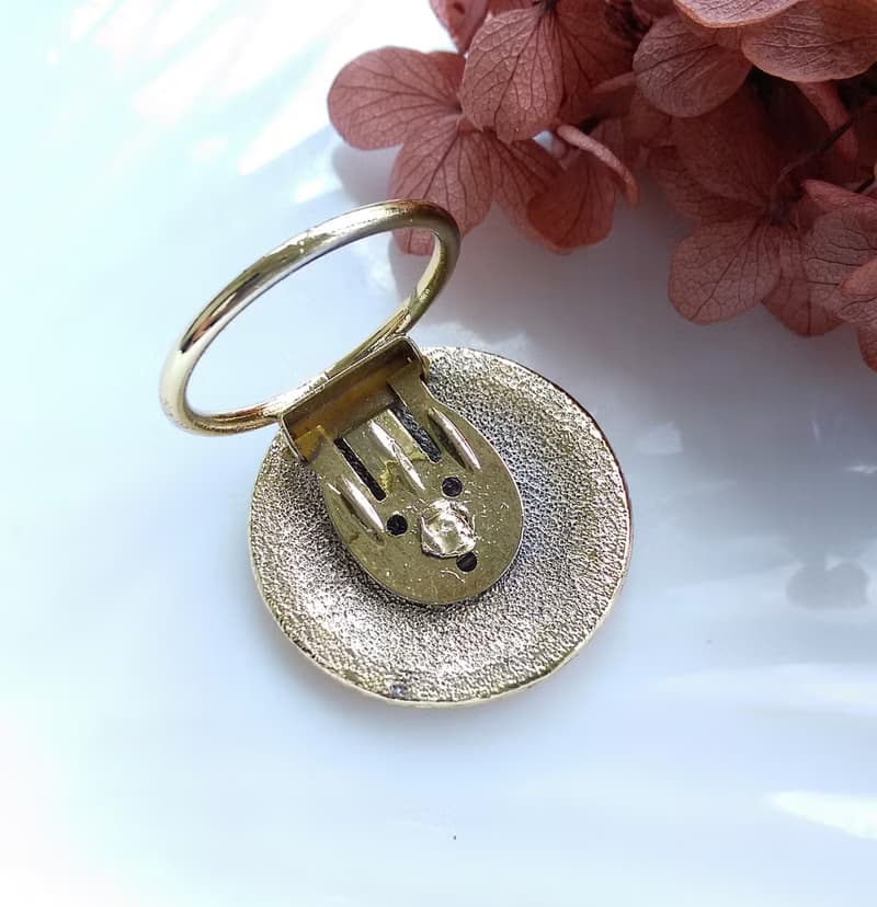 【西洋古董飾品】小巧 淡金 典雅 圍巾夾 絲巾扣 絲巾夾